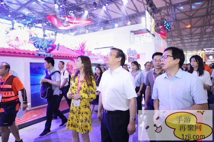 2019ChinaJoy首日，中宣部副部长梁言顺等领导莅临参展企业展台