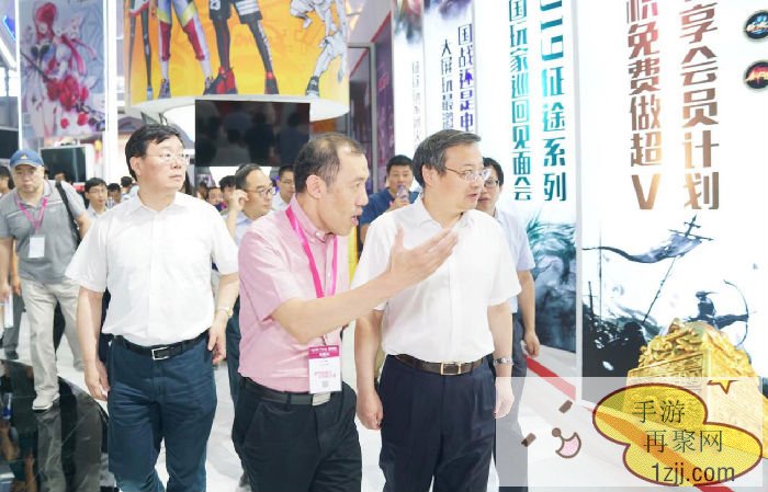 2019ChinaJoy首日，中宣部副部长梁言顺等领导莅临参展企业展台